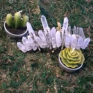 Clear Quartz Hair Piece